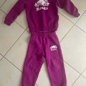 Roots Magenta Sweatshirt and Joggers Set